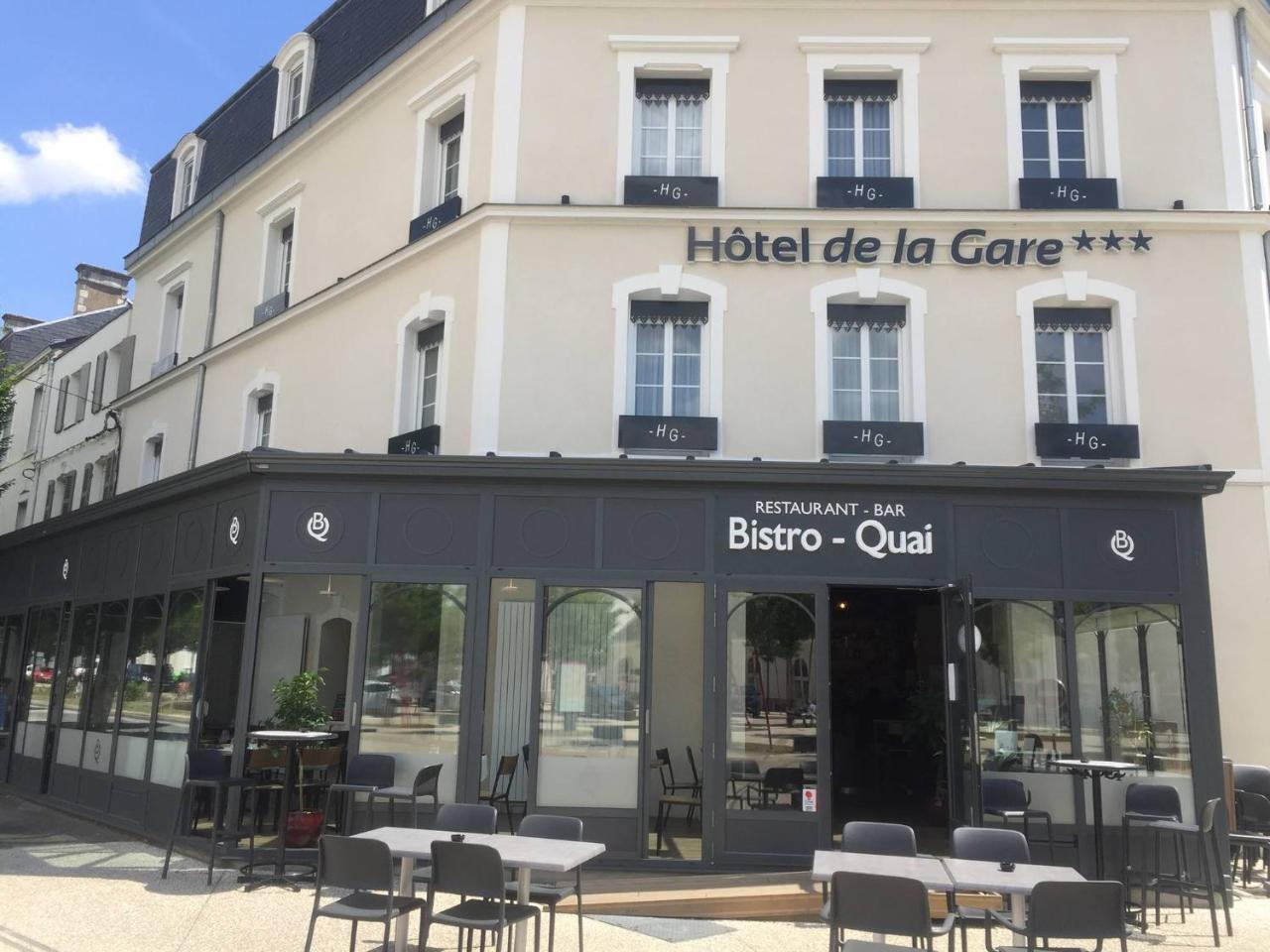 Hotel De La Gare - Restaurant Bistro Quai La Roche-sur-Yon Exterior foto